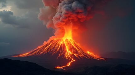 Fototapeta premium volcanic eruption