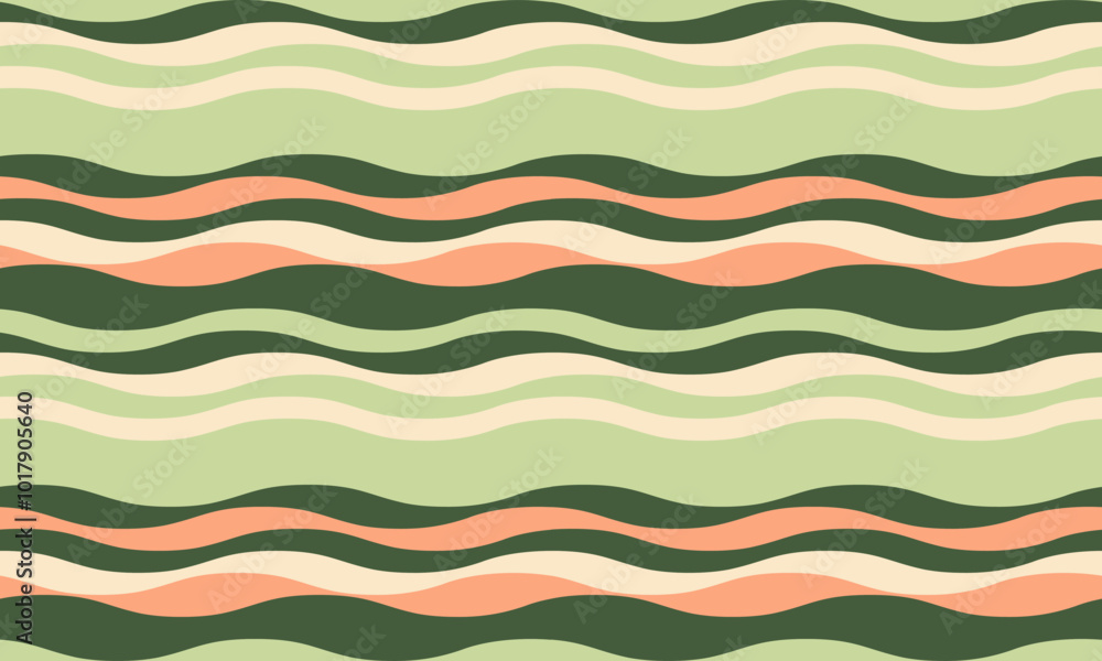 Poster abstract background with wavy stripes in vibrant colors, creating a rippled, liquid effect. smooth c