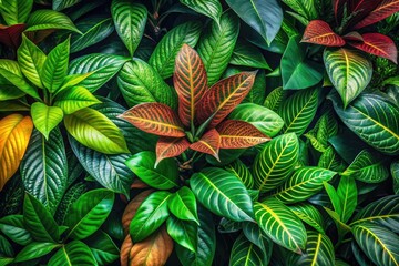 Lush Greenery 4K Wallpaper with Vibrant Leaves and Natural Textures for Nature Lovers and Decor