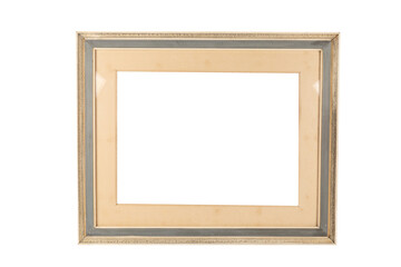 Vintage picture frame isolated no background mockup