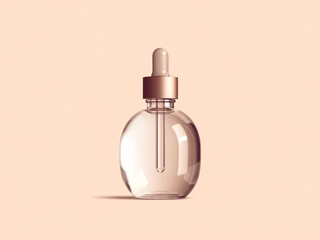 Naklejka premium Blank Serum cosmetic oil dropper bottle mockup skincare facial fluid pipette bottle front view