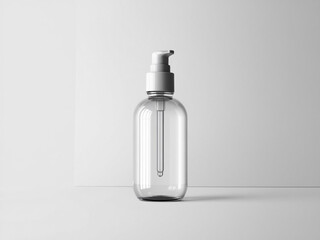 Blank Serum cosmetic oil dropper bottle mockup skincare facial fluid pipette bottle front view