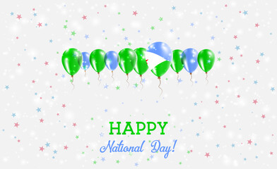 Djibouti Independence Day Sparkling Patriotic