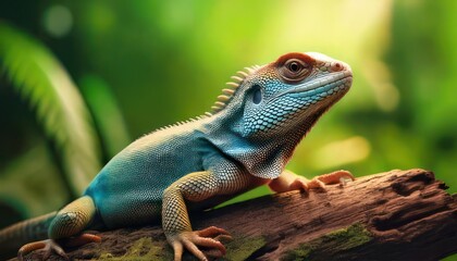 Obraz premium reptile lizard animal camouflage 