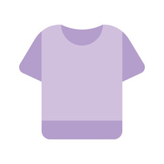 A simple t-shirt icon symbolizing clothing, fashion, or retail