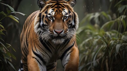 Bengal Tiger in the Grasslands