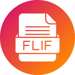 FLIF File Format  Vector Icon Design