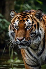 Naklejka premium Wildlife Photography: Bengal Tiger in Nature