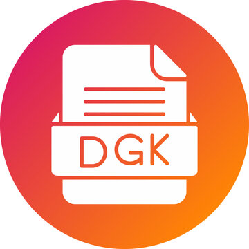 DGK File Format Vector Icon Design