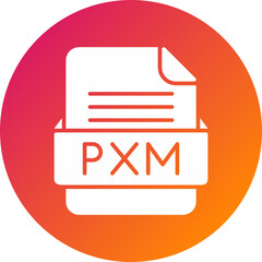 PXM File Format Vector Icon Design