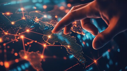 Digital Interaction with Global Network Visualization