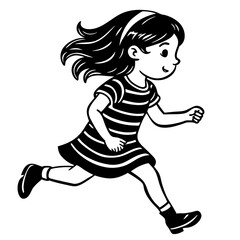 girl running