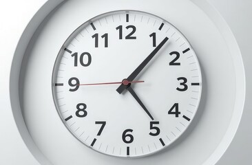 the white dial of the watch. The concept of time