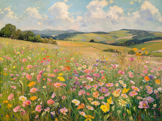 Obraz premium Blooming Fields of Spring