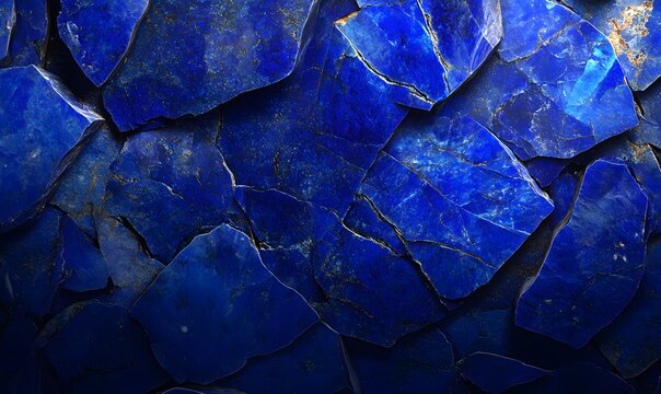 lapis lazuli gemstone texture close up, Generative AI