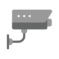 A surveillance camera representing security or monitoring vector design