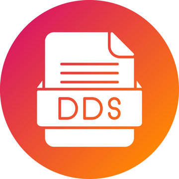 DDS File Format Vector Icon Design