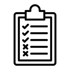 Survey Vector Line Icon Design
