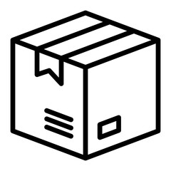 Parcel Vector Line Icon Design