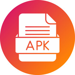 APK File Format Vector Icon Design