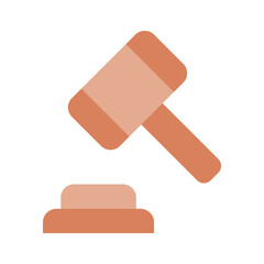 A judge gavel representing law, decisions, or authority vector