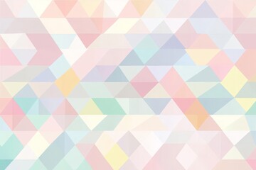 Obraz premium Simple triangle grid, soft pastel colors, minimalist and modern design, seamless repetition