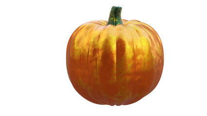 Orange halloween pumpkin 3D rendering