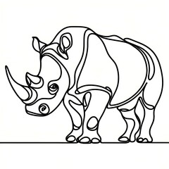 Fototapeta premium rhino 