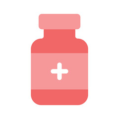 Obraz premium A medicine bottle icon representing healthcare, prescriptions, or pharmacy