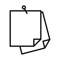 Sticky Notes line icon