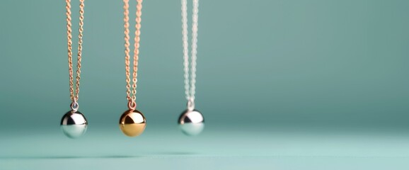 Fototapeta premium Elegant Minimalist Pendants Timeless Jewelry for Every Occasion