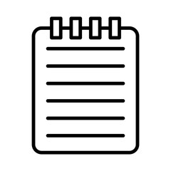 Handwritten Notes line icon