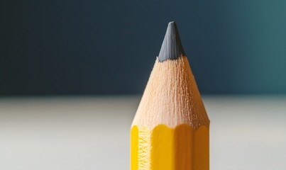  pencil with a crayon in a soft yellow shade, Generative AI