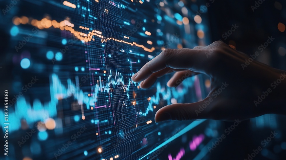 Poster data analysis and visualization with hand interaction
