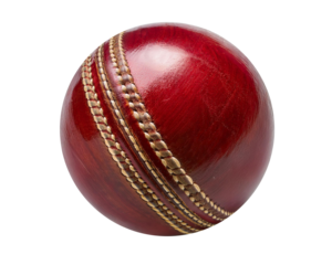Cricket Ball Isolated on White Background