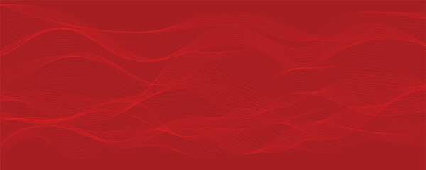 Obraz premium Abstract vector background with wavy lines.