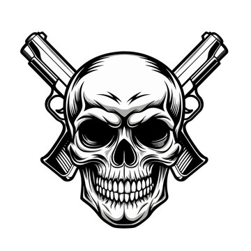 teschio logo per tatuaggio 03