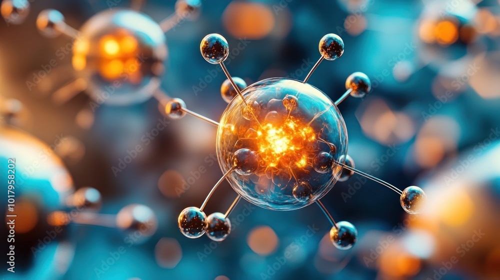 Fototapete Exploring the Intricacies of Atomic Structures and Their Role in Modern Science and Technology