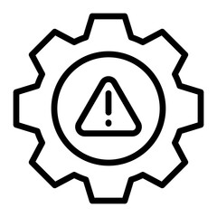 Incident Response Vector Line Icon Design