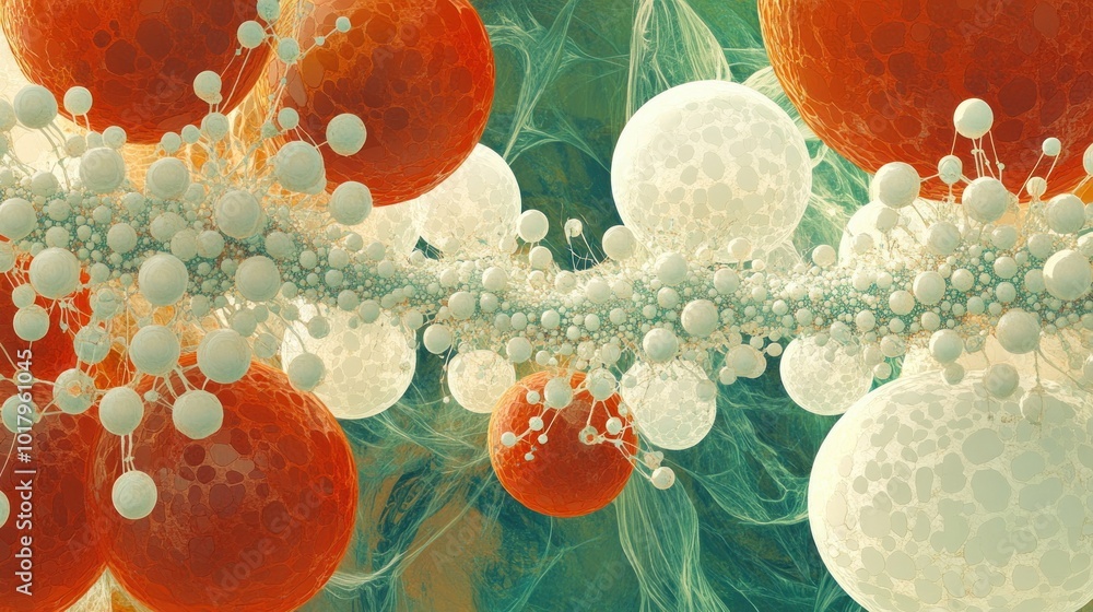 Poster Exploring the Intricate World of Molecules A Journey Through Cellular Structures and Their Interactions