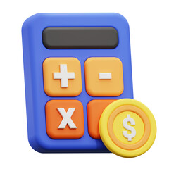 Obraz premium 3d money calculation icon. Perfect for financial and budgeting concepts in web designs