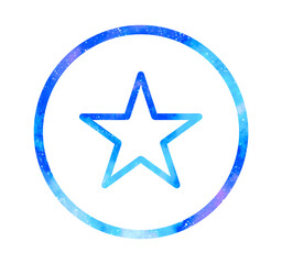 マーブルな星空｜シンプルな星マーク