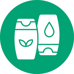Shampoo glyph circle icon
