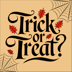 Happy Halloween greetings in a minimalist style