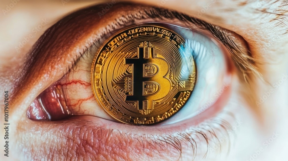 Poster Exploring the Intricacies of Cryptocurrency Through a Unique Lens of Bitcoin in Eye Imagery
