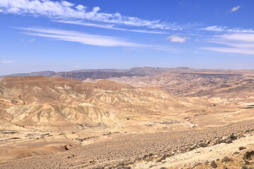 Abandoned village and landscape around near Montreal, Shobak, Dana Nature Reserve, Jordan