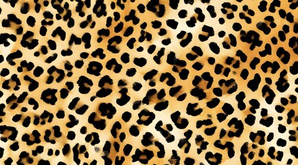 Fototapeta premium leopard print real hair wild cat fur stylish design