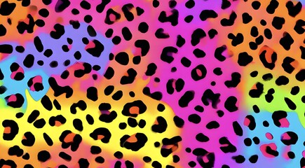 Obraz premium leopard print bright stylish design pink background