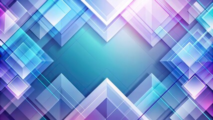 Fototapeta premium Abstract geometric background in white, blue, and purple tones