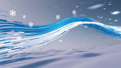 Christmas blue background with snow. Christmas holiday background